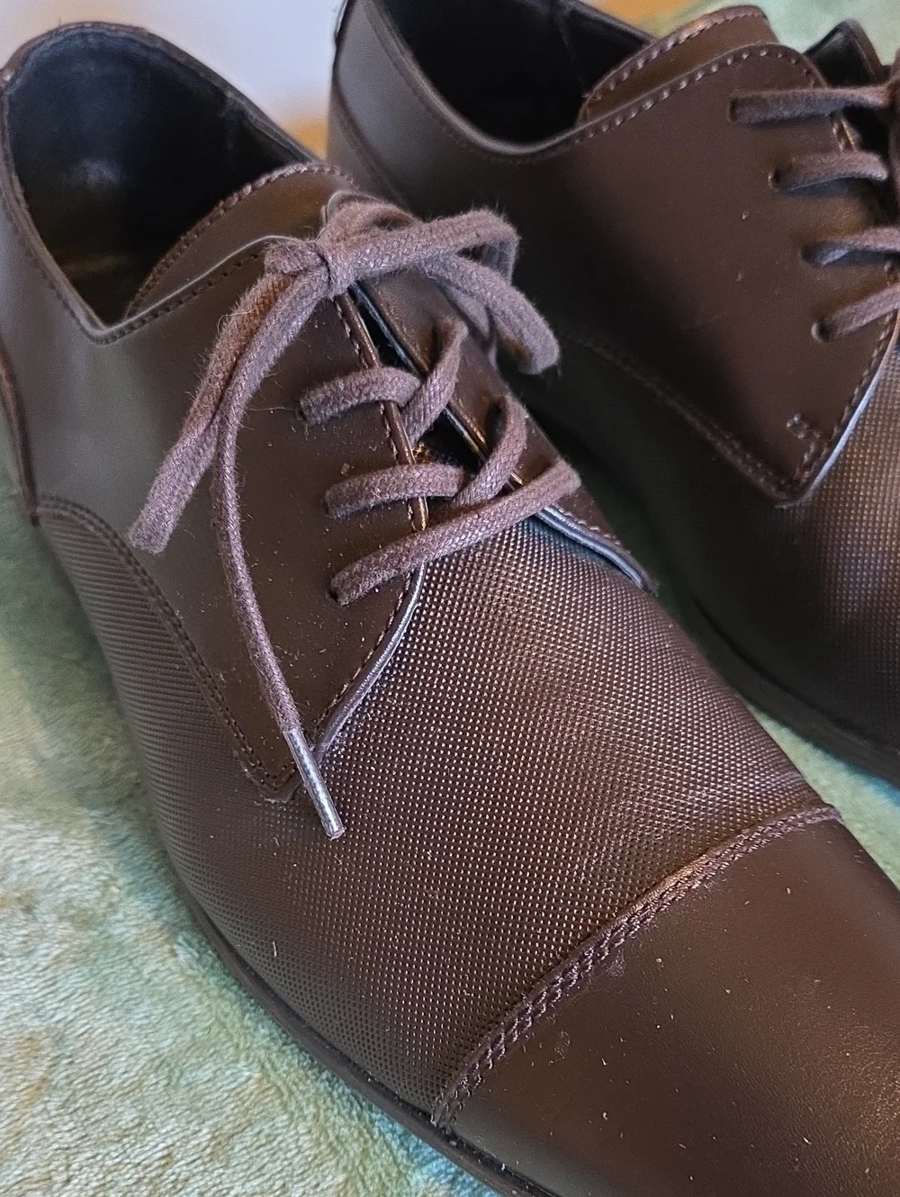 CALVIN KLEIN Men's Bram Lace-Up Cap Toe Dress Shoes